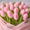 С любовью - букет из розовых тюльпанов 2